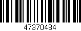 Código de barras (EAN, GTIN, SKU, ISBN): '47370484'