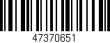 Código de barras (EAN, GTIN, SKU, ISBN): '47370651'