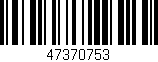 Código de barras (EAN, GTIN, SKU, ISBN): '47370753'