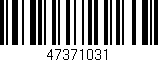 Código de barras (EAN, GTIN, SKU, ISBN): '47371031'