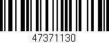 Código de barras (EAN, GTIN, SKU, ISBN): '47371130'