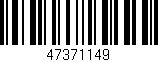Código de barras (EAN, GTIN, SKU, ISBN): '47371149'
