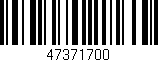 Código de barras (EAN, GTIN, SKU, ISBN): '47371700'