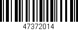 Código de barras (EAN, GTIN, SKU, ISBN): '47372014'