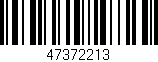 Código de barras (EAN, GTIN, SKU, ISBN): '47372213'