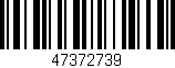 Código de barras (EAN, GTIN, SKU, ISBN): '47372739'