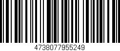 Código de barras (EAN, GTIN, SKU, ISBN): '4738077955249'