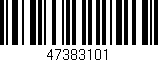 Código de barras (EAN, GTIN, SKU, ISBN): '47383101'