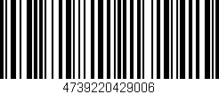 Código de barras (EAN, GTIN, SKU, ISBN): '4739220429006'