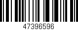 Código de barras (EAN, GTIN, SKU, ISBN): '47396596'