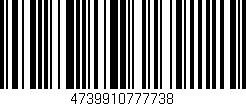 Código de barras (EAN, GTIN, SKU, ISBN): '4739910777738'