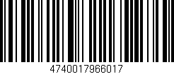 Código de barras (EAN, GTIN, SKU, ISBN): '4740017966017'