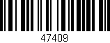 Código de barras (EAN, GTIN, SKU, ISBN): '47409'
