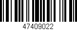 Código de barras (EAN, GTIN, SKU, ISBN): '47409022'
