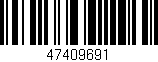 Código de barras (EAN, GTIN, SKU, ISBN): '47409691'