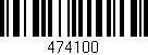 Código de barras (EAN, GTIN, SKU, ISBN): '474100'