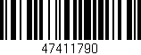 Código de barras (EAN, GTIN, SKU, ISBN): '47411790'