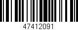 Código de barras (EAN, GTIN, SKU, ISBN): '47412091'