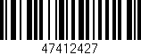 Código de barras (EAN, GTIN, SKU, ISBN): '47412427'
