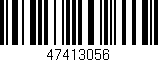 Código de barras (EAN, GTIN, SKU, ISBN): '47413056'
