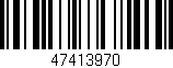 Código de barras (EAN, GTIN, SKU, ISBN): '47413970'