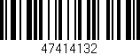 Código de barras (EAN, GTIN, SKU, ISBN): '47414132'
