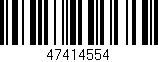 Código de barras (EAN, GTIN, SKU, ISBN): '47414554'