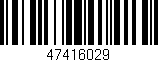 Código de barras (EAN, GTIN, SKU, ISBN): '47416029'
