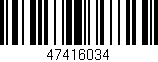 Código de barras (EAN, GTIN, SKU, ISBN): '47416034'