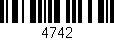Código de barras (EAN, GTIN, SKU, ISBN): '4742'