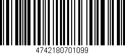 Código de barras (EAN, GTIN, SKU, ISBN): '4742180701099'