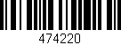 Código de barras (EAN, GTIN, SKU, ISBN): '474220'
