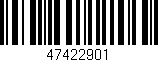 Código de barras (EAN, GTIN, SKU, ISBN): '47422901'