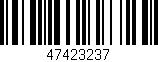 Código de barras (EAN, GTIN, SKU, ISBN): '47423237'