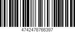 Código de barras (EAN, GTIN, SKU, ISBN): '4742478766397'
