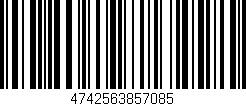 Código de barras (EAN, GTIN, SKU, ISBN): '4742563857085'