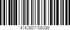 Código de barras (EAN, GTIN, SKU, ISBN): '4742687109398'