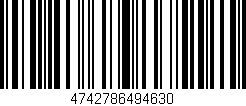 Código de barras (EAN, GTIN, SKU, ISBN): '4742786494630'