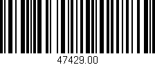 Código de barras (EAN, GTIN, SKU, ISBN): '47429.00'