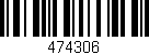 Código de barras (EAN, GTIN, SKU, ISBN): '474306'