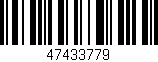 Código de barras (EAN, GTIN, SKU, ISBN): '47433779'