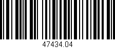 Código de barras (EAN, GTIN, SKU, ISBN): '47434.04'