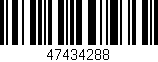 Código de barras (EAN, GTIN, SKU, ISBN): '47434288'