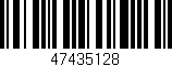 Código de barras (EAN, GTIN, SKU, ISBN): '47435128'