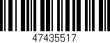 Código de barras (EAN, GTIN, SKU, ISBN): '47435517'