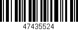 Código de barras (EAN, GTIN, SKU, ISBN): '47435524'