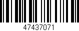 Código de barras (EAN, GTIN, SKU, ISBN): '47437071'