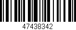 Código de barras (EAN, GTIN, SKU, ISBN): '47438342'