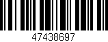 Código de barras (EAN, GTIN, SKU, ISBN): '47438697'