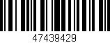 Código de barras (EAN, GTIN, SKU, ISBN): '47439429'